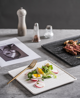 Square Stone Ceramic Dinner Plate