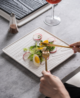 Square Stone Ceramic Dinner Plate