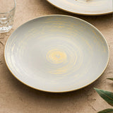 Matte Glazed Ceramic Dinner Plate