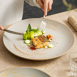 Matte Glazed Ceramic Dinner Plate