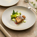 Matte Glazed Ceramic Dinner Plate