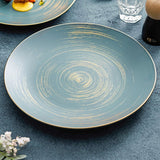 Matte Glazed Ceramic Dinner Plate