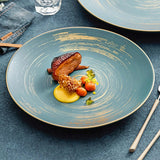 Matte Glazed Ceramic Dinner Plate
