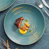 Matte Glazed Ceramic Dinner Plate