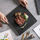 Square Stone Ceramic Dinner Plate