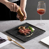 Square Stone Ceramic Dinner Plate