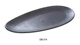 Diamond Black Leaf Plate