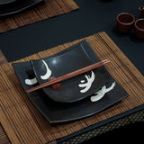 Black Motif Plate Set