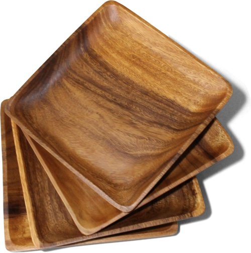 Handcrafted Wooden Dinner Plates